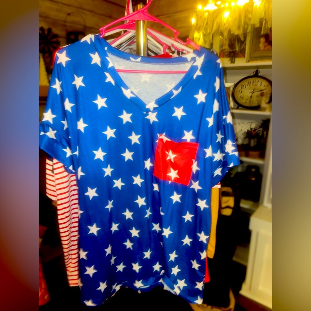 Boutique- patriotic shirt